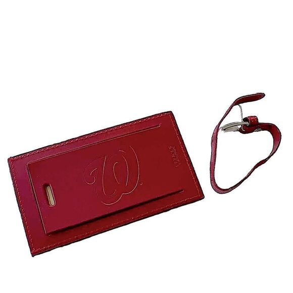 MLB Nationals Curly W Logo Luggage Tag - Picture 5 of 9